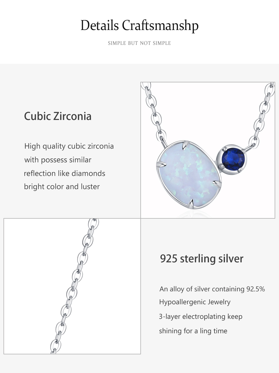 Oval Moonstone Pendant Necklace 925 Sterling Silver