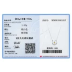 Horseshoes Pendant Dynamic Yellow Zircon Necklace U-shaped Sterling Silver