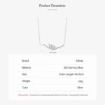 Trendy Charm Leaves Pendant Necklace Sterling Silver