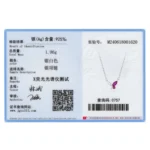 Mini Butterfly Zircon Necklace Fashion Sterling Silver