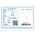 Enamel Necklace CZ Flower Pendant Necklace Sterling Silver