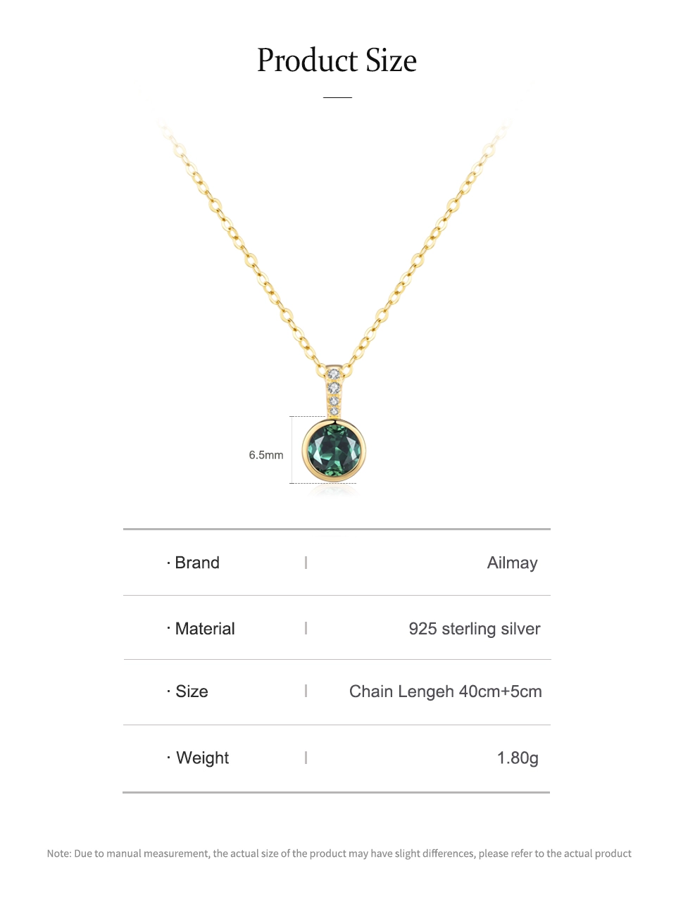 Round Red Zirconia Rose Gold Plated Necklace Luxury