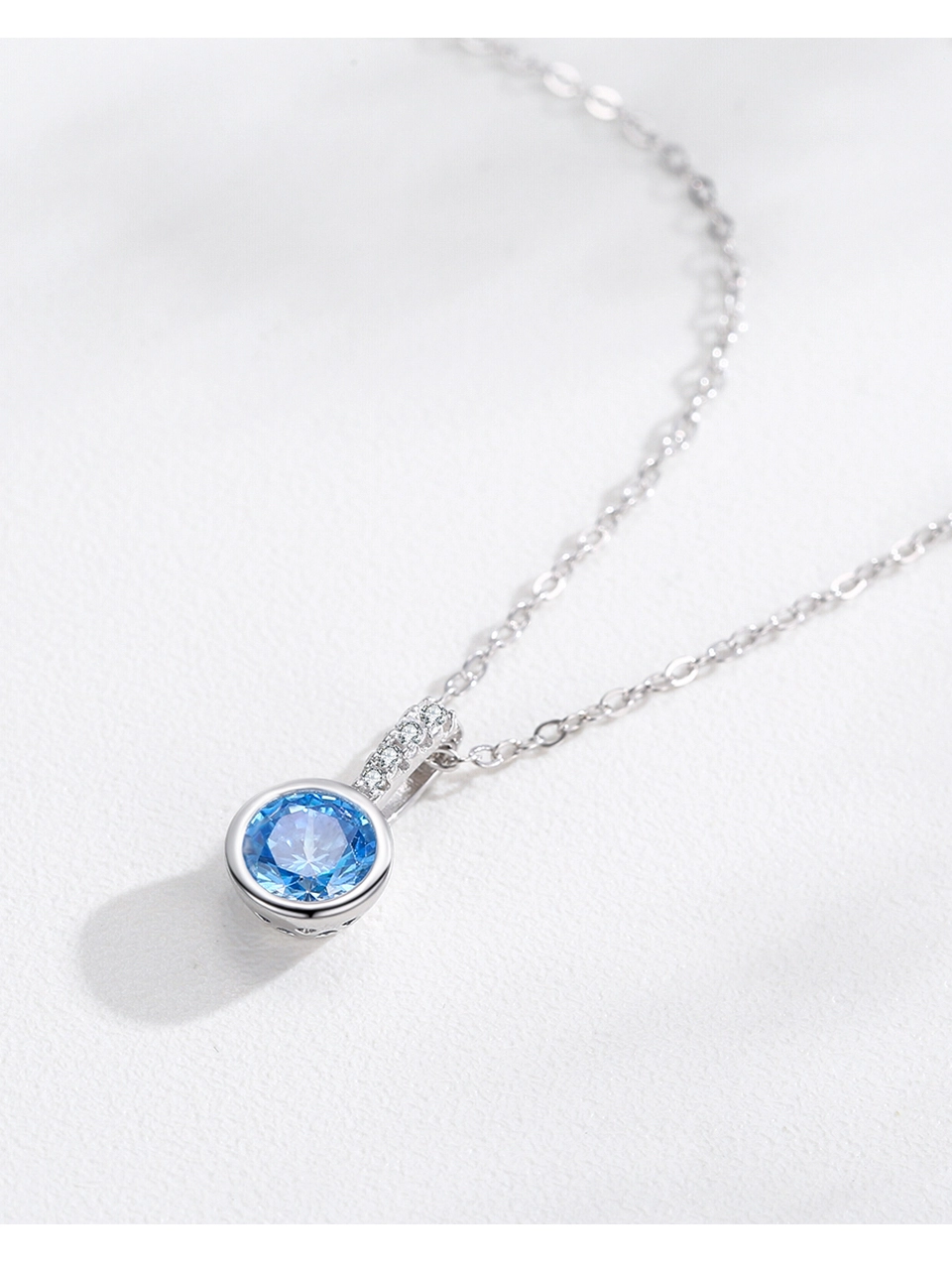 Emerald Green CZ Necklace Women Gold Plating