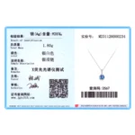 Blue Zirconia Luxury Necklace Sterling Silver