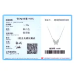 Zirconia Butterfly Pendant Necklace Sterling Silver