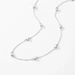 Square Stackable Pendant Necklace Sterling Silver