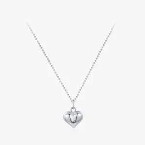 Romantic Hearts Pendant Necklace Sterling Silver