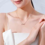 Simple Heart Pendant Necklace Sterling Silver