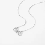 Simple Heart Pendant Necklace Sterling Silver