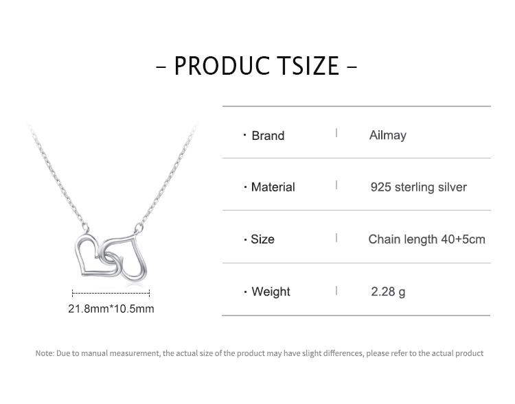 Simple Heart Pendant Necklace Sterling Silver