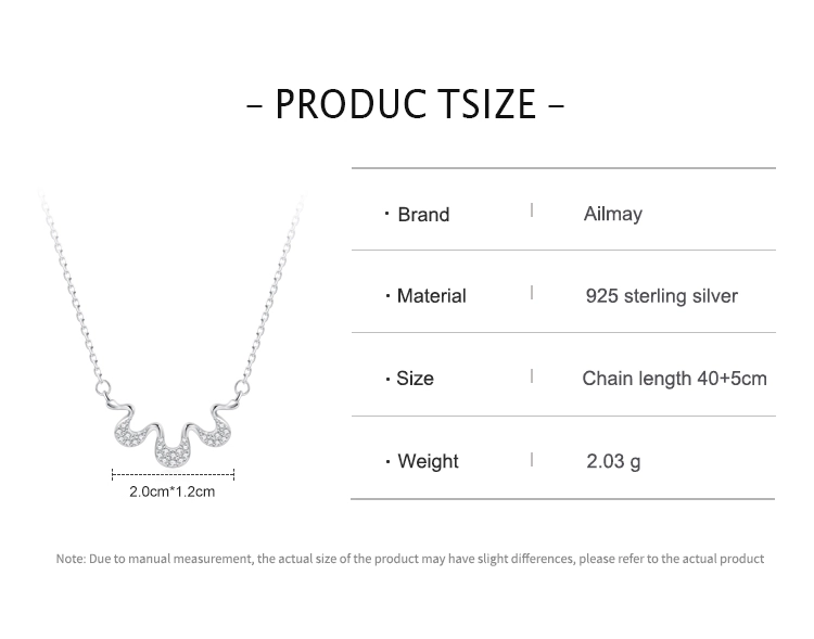 Elegant Geometric Design Necklace Sterling Silver