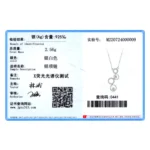 CZ Round Circular Bubble Long Pendant Necklace Sterling Silver