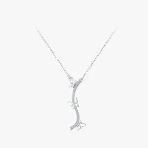 Animal Butterfly Pendant Necklace Sterling Silver