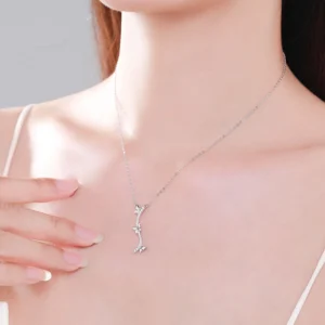 Animal Butterfly Pendant Necklace Sterling Silver