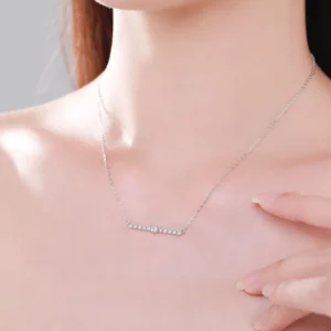 Line Design Pendant Necklaces Sterling Silver