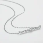 Line Design Pendant Necklaces Sterling Silver