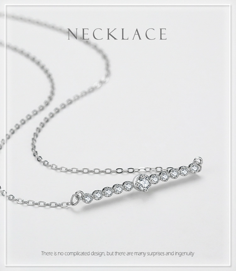 Line Design Pendant Necklaces Sterling Silver