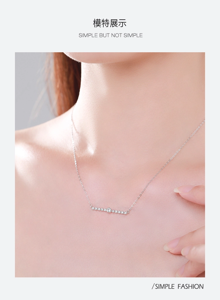 Line Design Pendant Necklaces Sterling Silver