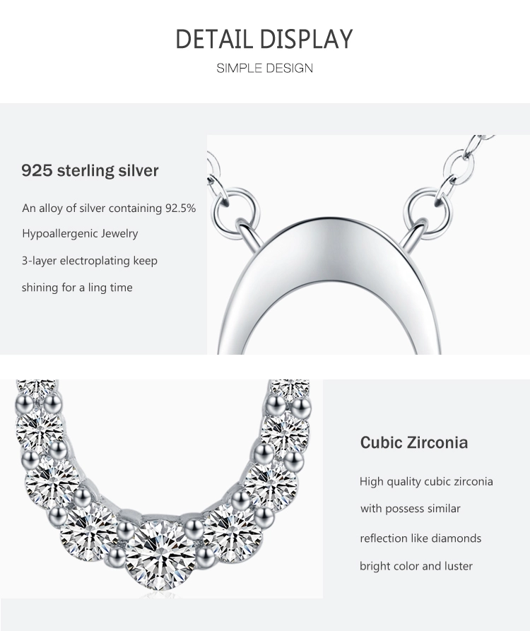 Letter O Geometric Oval Pendant Necklace Sterling Silver