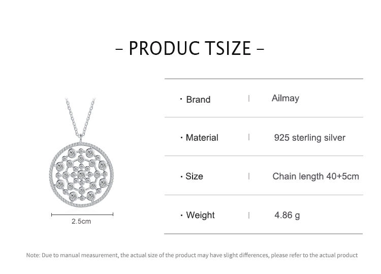 Round Bubble CZ Dangle Pendant Necklace Sterling Silver