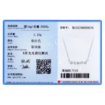 Irregular Geometric Combination Pendant Necklace Sterling Silver