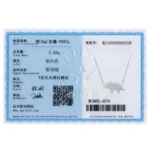 Lovely Rhinoceros Cartoon Animal Zircon Necklace Sterling Silver