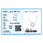 Zircon Sun Pendant Necklace Sterling Silver
