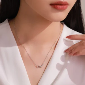 Knot Pendant Necklace Sterling Silver