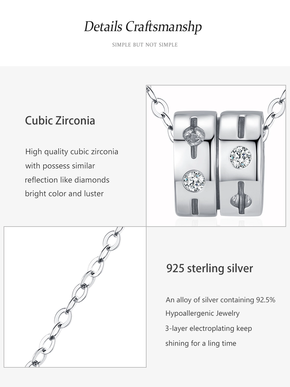 Geometric Design Circle Rotating Necklace Sterling Silver