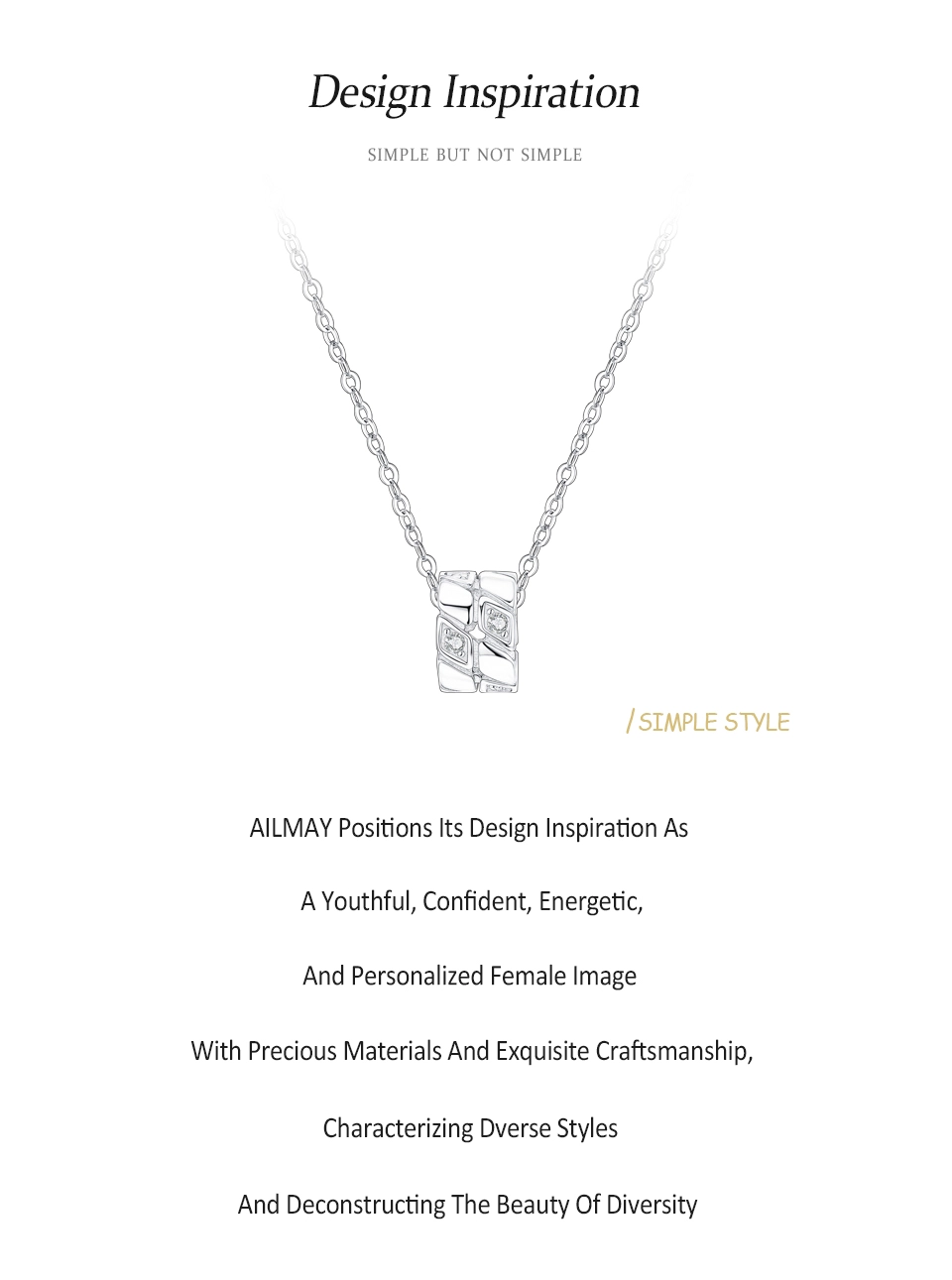 Circle Rotating Pendant Necklace Sterling Silver