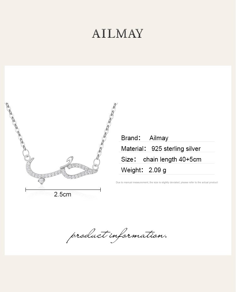 Line Type Pattern Crocodile Necklaces Sterling Silver