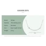 Smile Lucky Pearl Pendant Necklace Sterling Silver