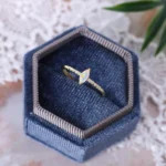 Halo Opal Wedding Ring Pear Shape Women Fashion Gold Plated