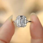 Cube Cluster Women Wedding Ring S925 Sterling Silver