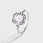Cube Cluster Women Wedding Ring S925 Sterling Silver
